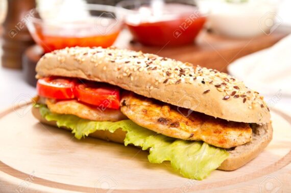 Chicken and Humus